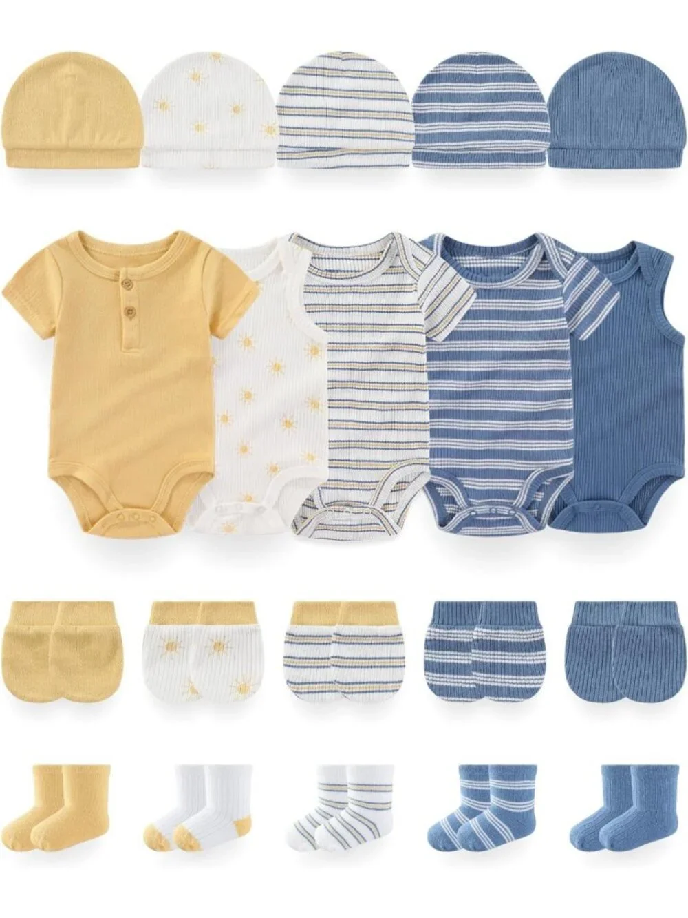 Unisex Baby Bodysuit & Accessories Set | Cute Infant Clothes & Outfits